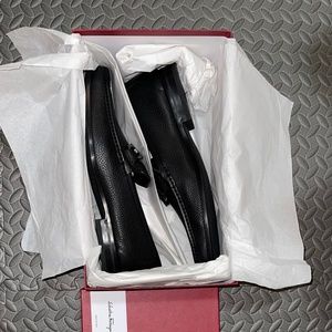Salvatore Ferragamo Grandioso US Mens 11 EE Nero Calf New in Box